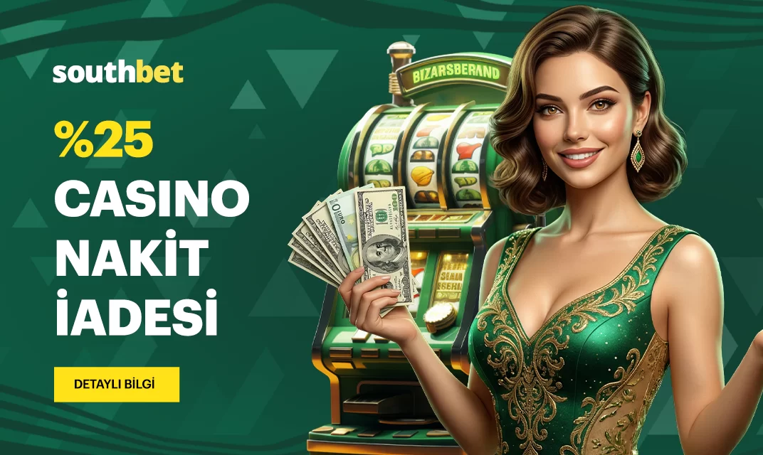 Southbet casino nakit iade kayıp bonusu görseli